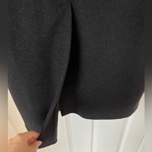 CALVIN KLEIN Men's Cashmere Wool Blend Overcoat 42 R *MINT* Charcoal Gray Coat - Picture 12 of 16